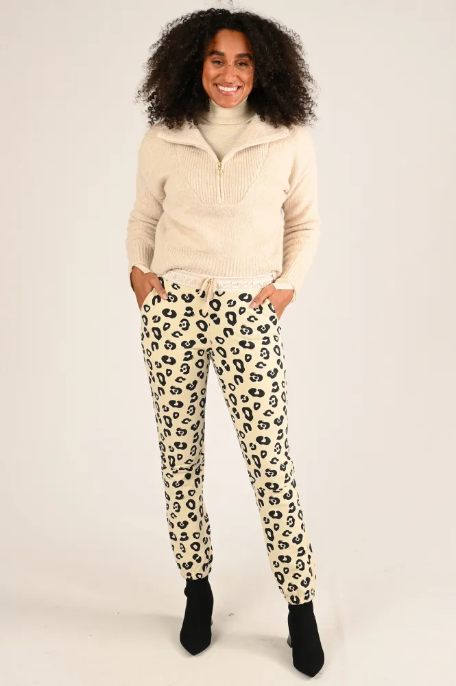 10 DAYS JOGGINGBROEK ECRU  