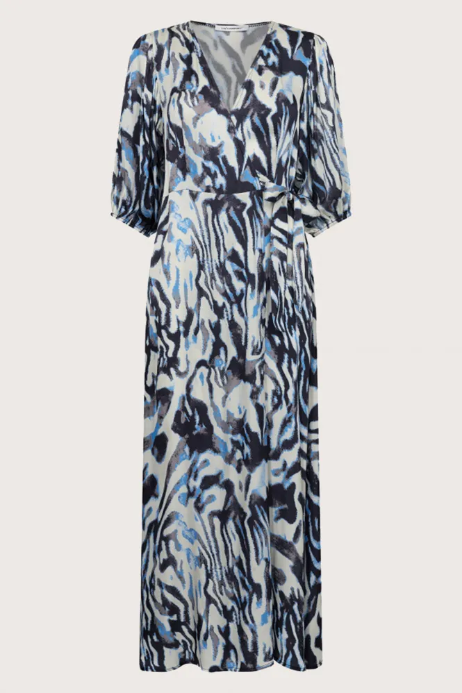 CO'COUTURE JURK KORTE MOUW BLAUW  