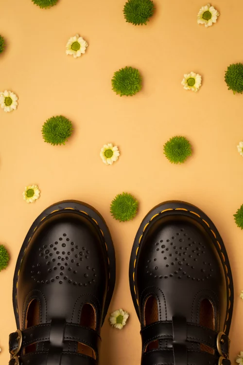 8065 Smooth Mary Jane schoenen in zwart