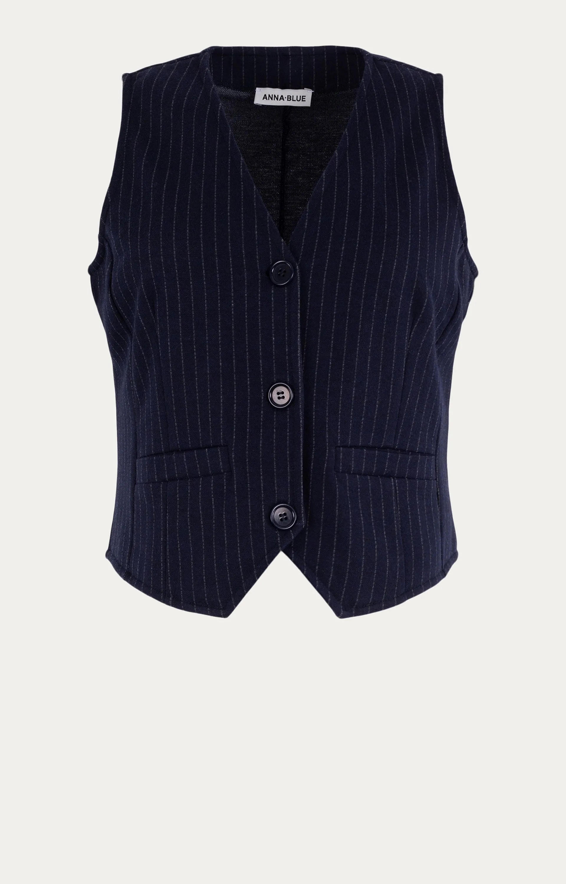 Anna Blue Dames Vesty Gilet