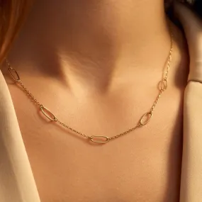 Beloro Jewels Della Spiga Eva 9 Karaat Gouden Ketting