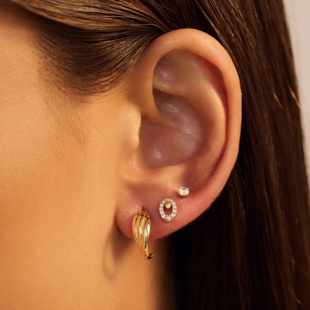 Beloro Jewels Monte Napoleone Leontina 9 karaat oorknoppen