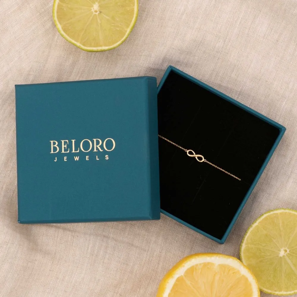Beloro Jewels Monte Napoleone Mea 9 Karaat Oorknoppen met Zirkonia