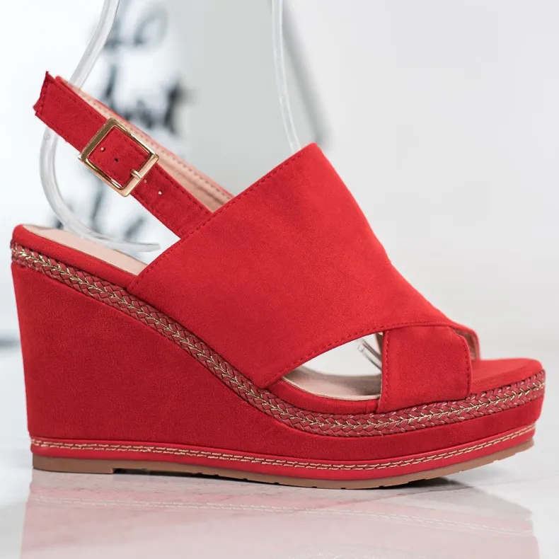 Best Shoes Rode Mode Sandalen rood