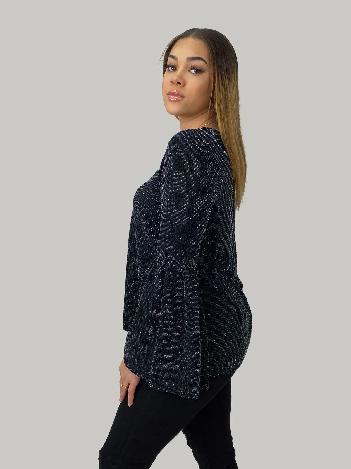 Blouse Met Flair Mouwen