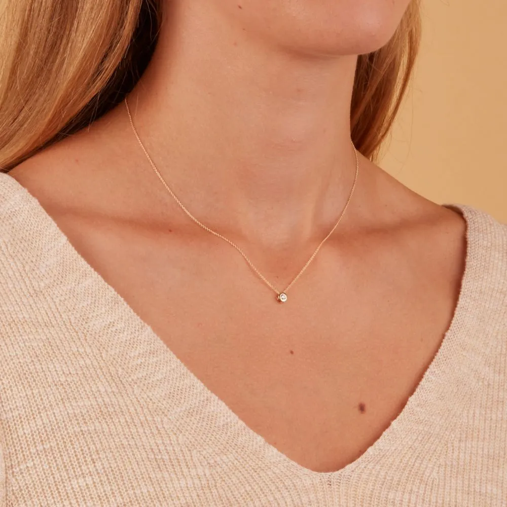 Blush 14 Karaat Gouden Ketting (Lengte: 42.00 cm)