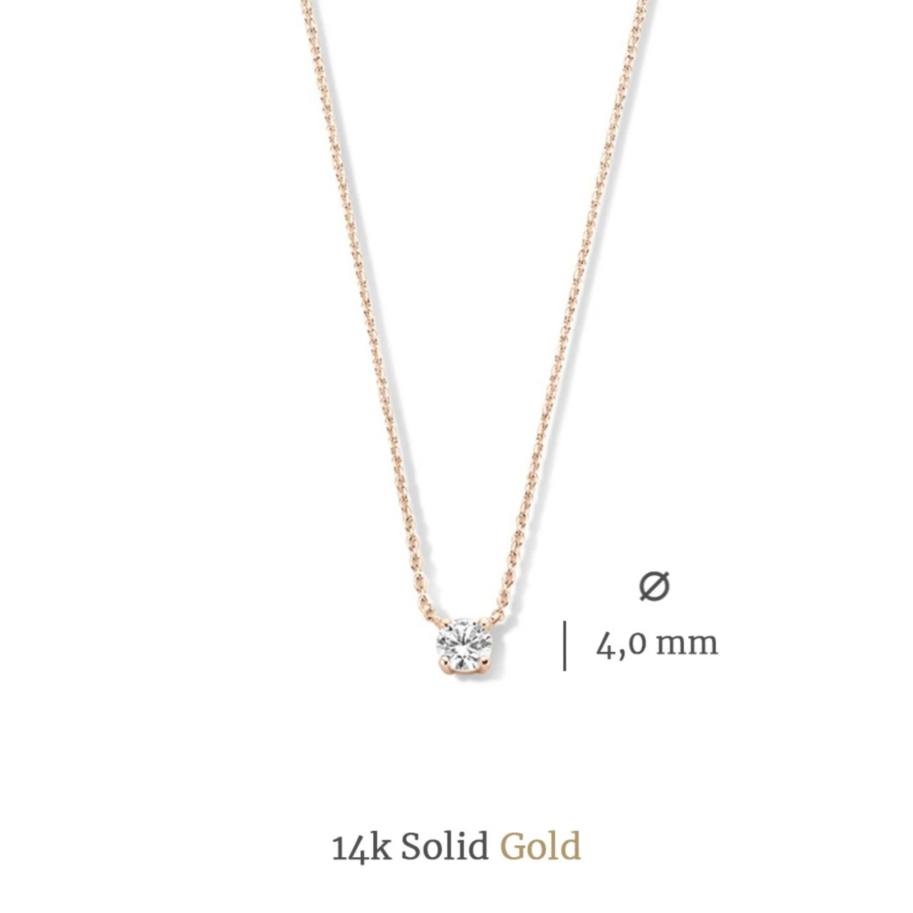 Cadeau d'Isabel 14 karaat rosé gouden collier en armband giftset