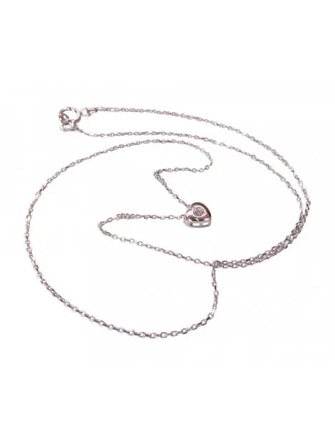 Christian 14 karaat wit gouden ketting hart