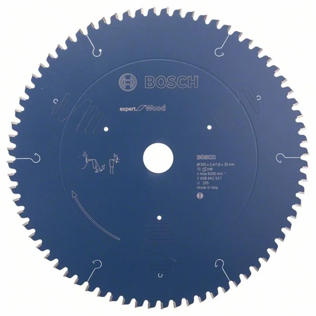 Cirkelzaagblad Expert for Wood 305x30mm T72 Bosch Expert for Wood