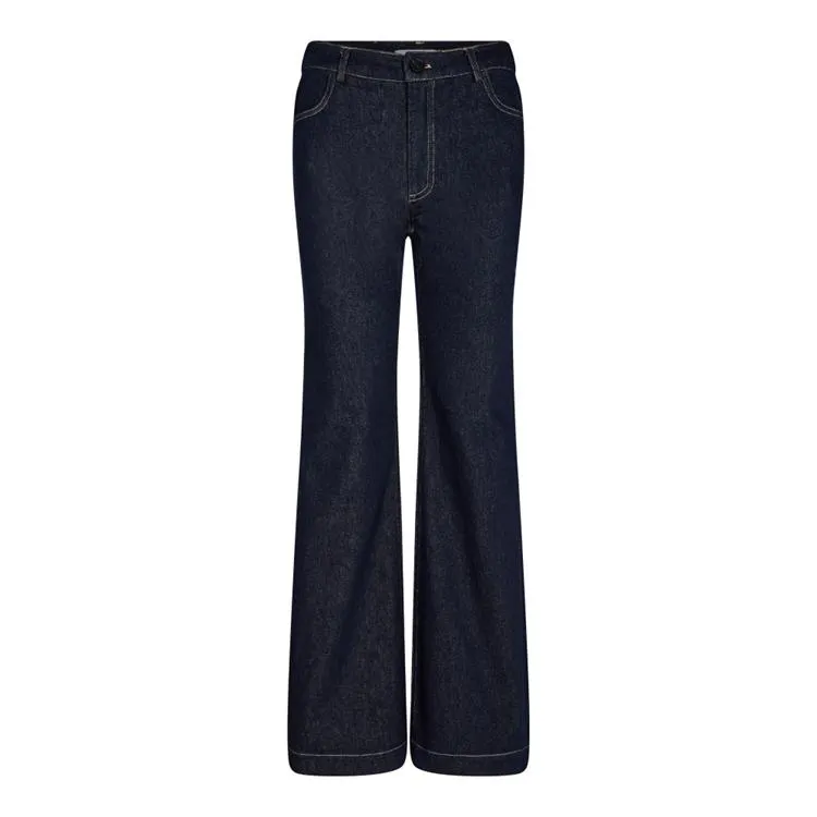 CO'COUTURE, 31103 DUNCAN FLARE JEANS555 DARK DENIM