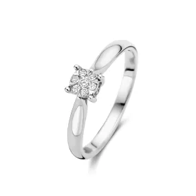 De la Paix Hanaé 14 karaat witgouden ring met diamant 0.08 karaat