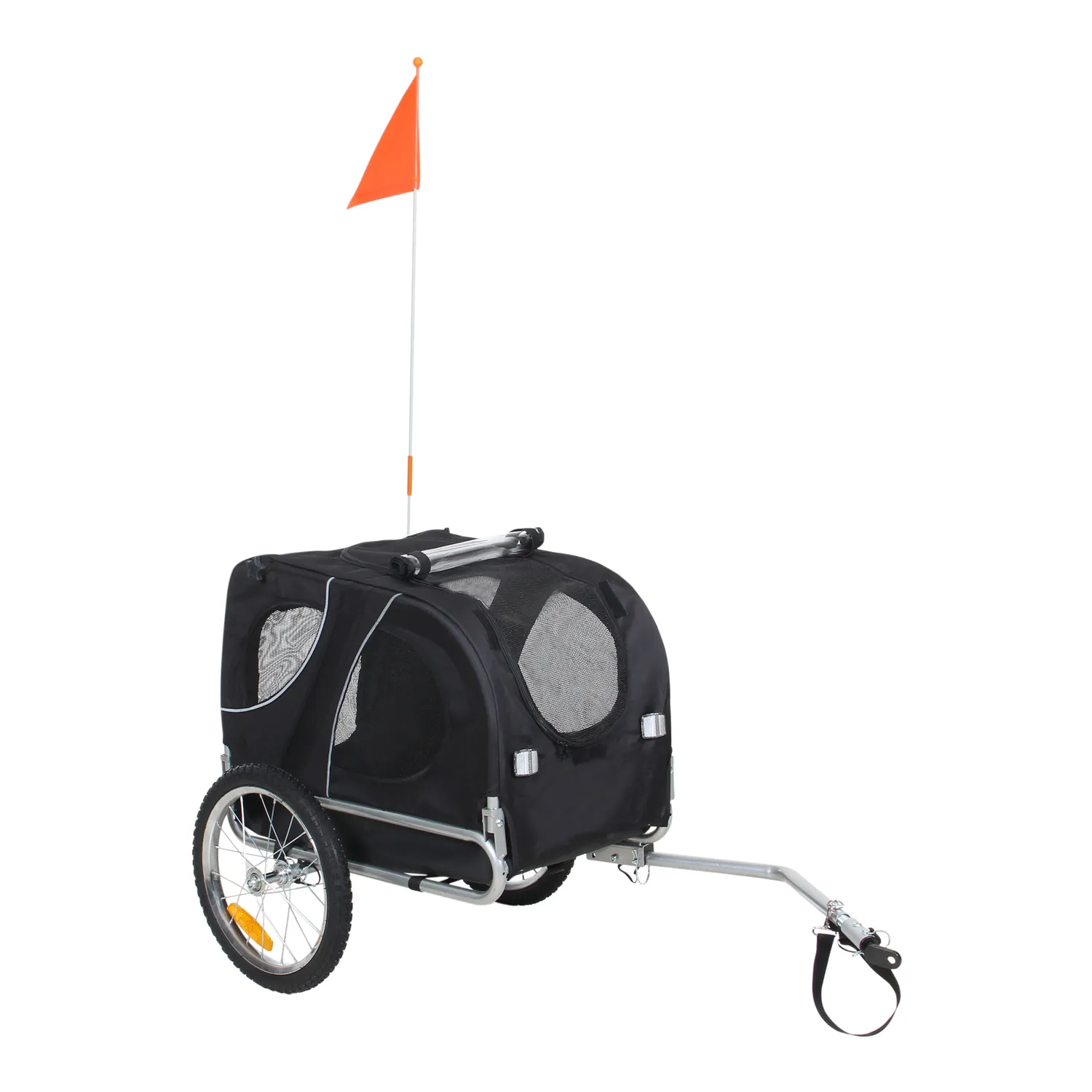 Fietskar trailer hond