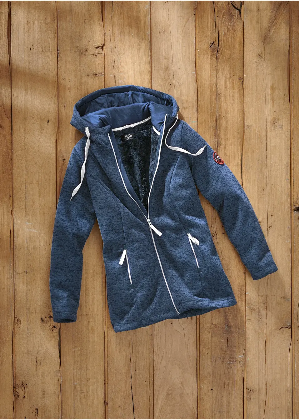Fleece vest met teddy voering   