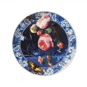Heinen Delfts Blauw bloemen van de  gouden eeuw L