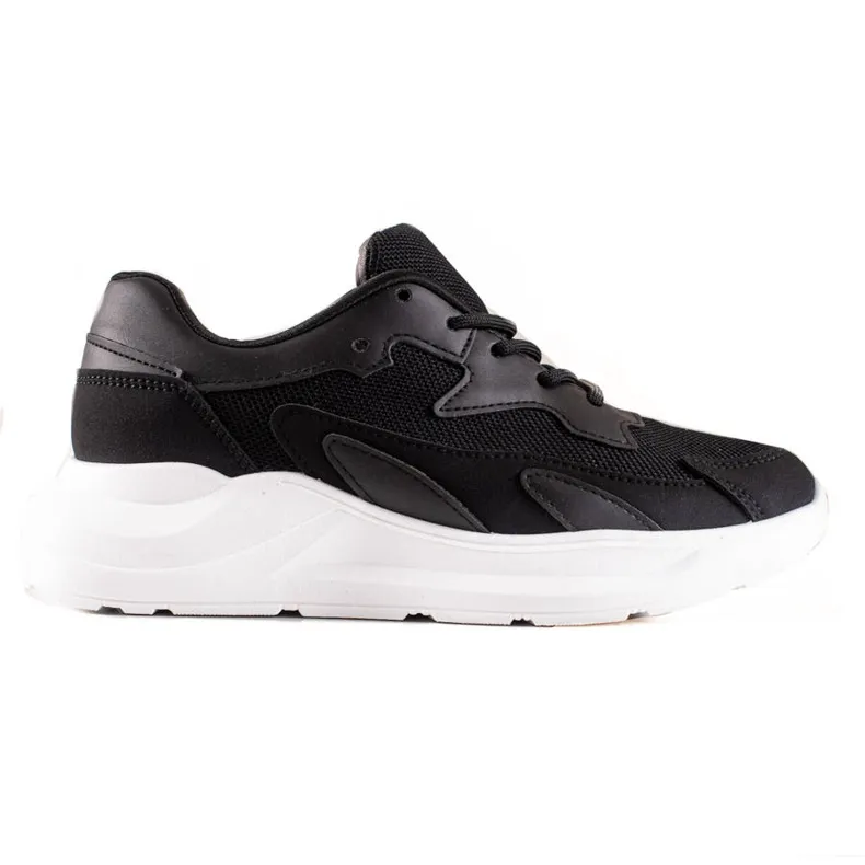 Ideal Shoes Klassieke sportschoenen zwart