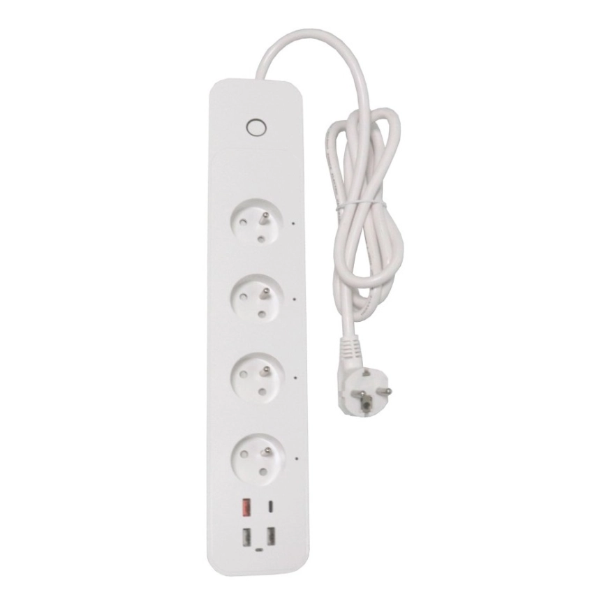 IMMAX NEO 07771L VERLENGSNOER NEO LITE SMART 4AC+3XUSB+1XUSB C WIFI TUYA