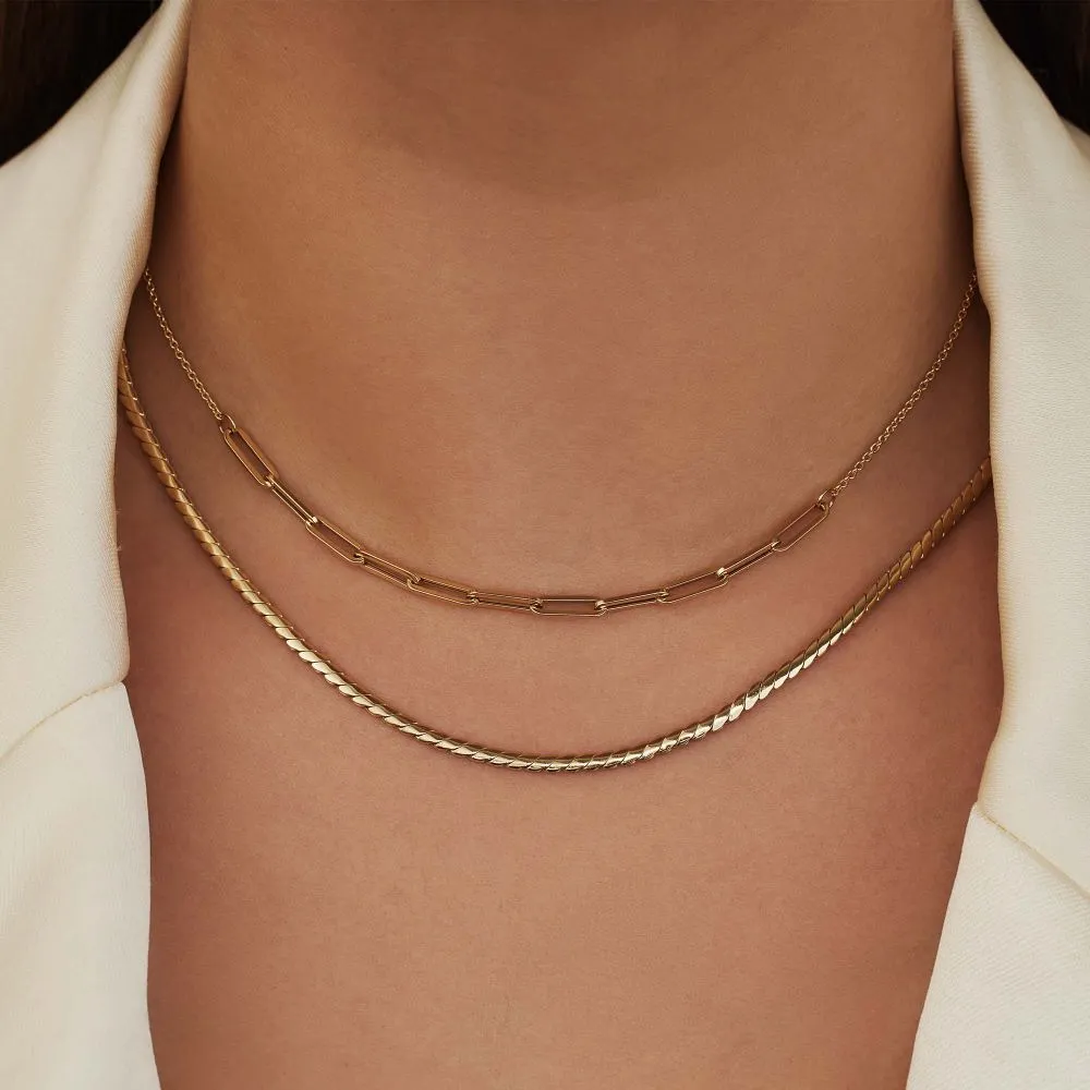 Isabel Bernard Aidee Louise 14 karaat gouden collier