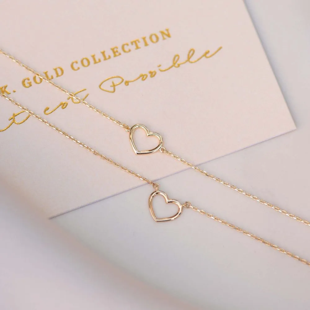 Isabel Bernard Cadeau d'Isabel 14 karaat gouden collier en armband giftset