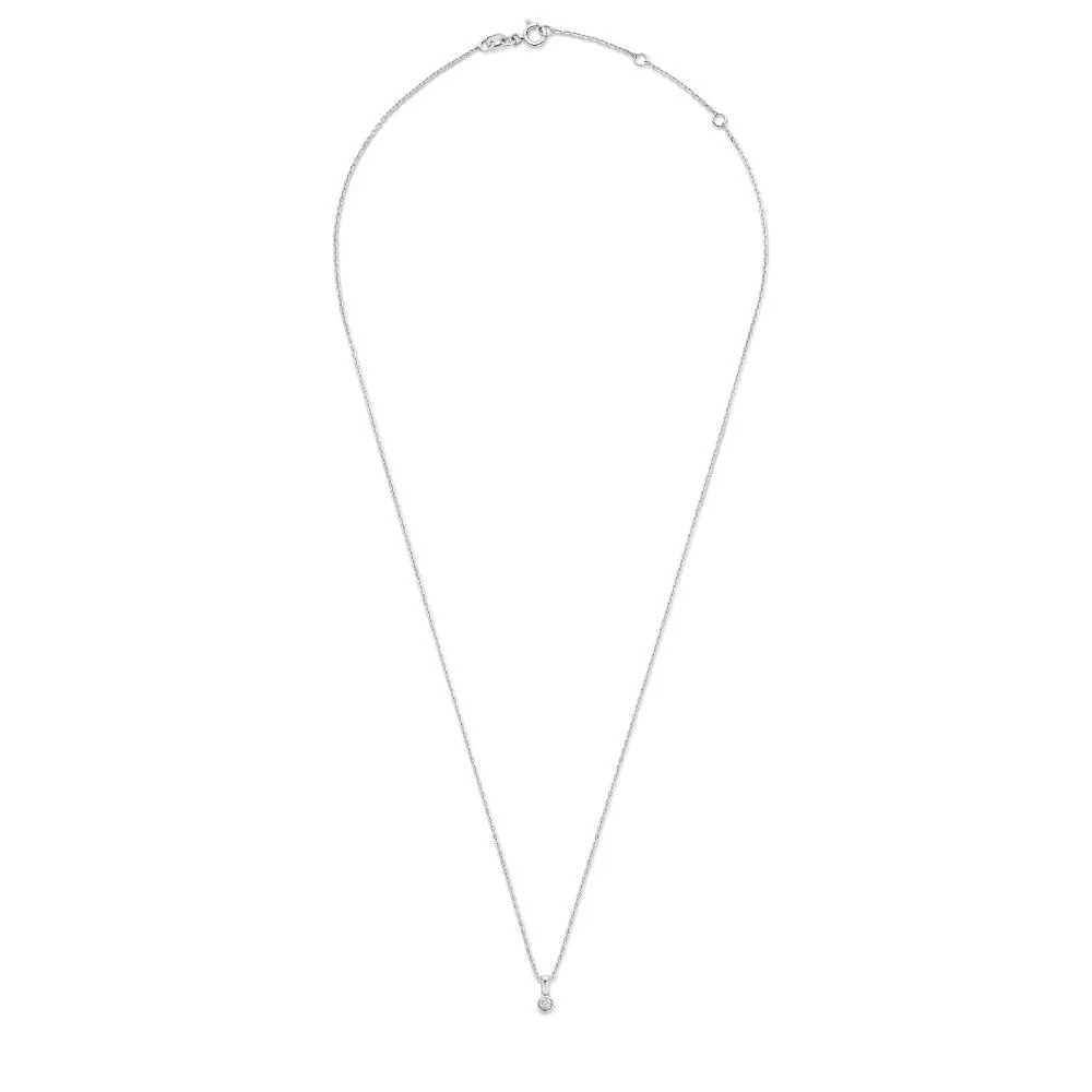 Isabel Bernard De La Paix Inaya 14 Karaat Witgouden Collier | Diamant 0.01 ct |