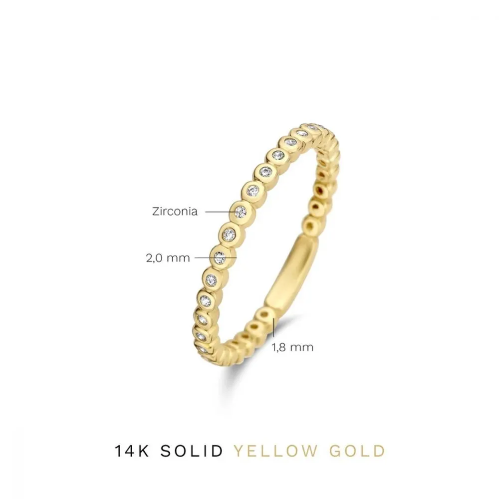 Isabel Bernard Rivoli Aélys 14 Karaat Gouden Ring