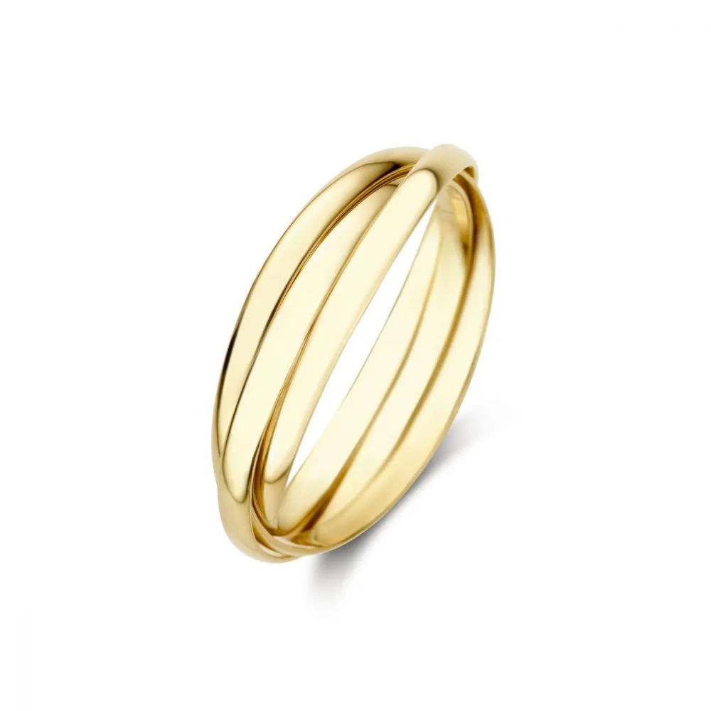 Isabel Bernard Rivoli Méline 14 Karaat Gouden Trinity Ring