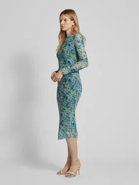 JAKE*S STUDIO WOMAN Jurk met ronde hals in aquablauw