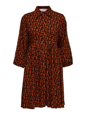 Jurk "Leia" rood/zwart