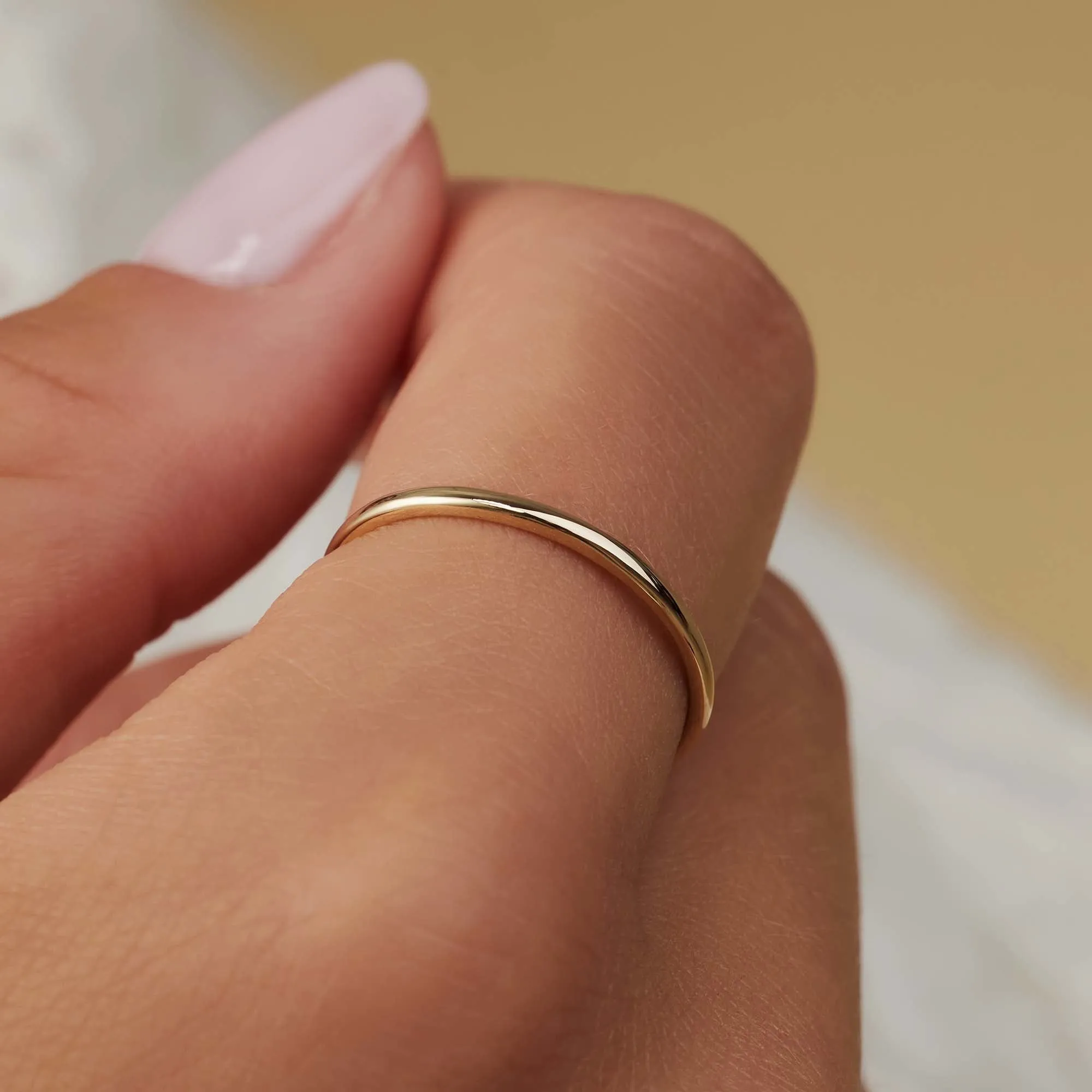 Le Marais Solene 14 karaat gouden stacking ring