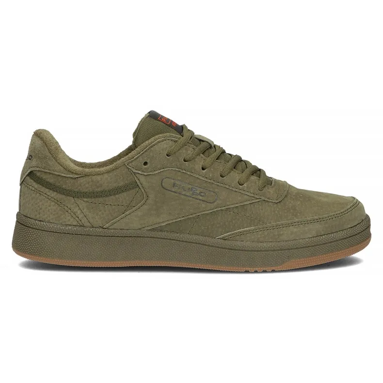 Leren schoenen Filippo MSP2123 / 22 Kh kaki khaki groente