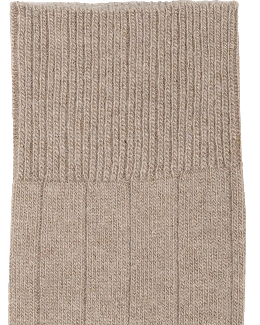 Lhasa Cashmere Sock Nuthmeg Mel