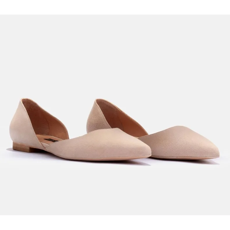 Marco Shoes Subtiele ballerina's beige