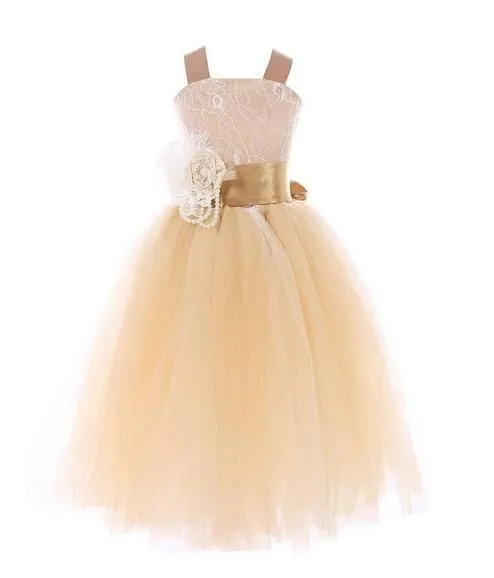 MEISJES FEESTJURK LIZZY  CHAMPAGNE