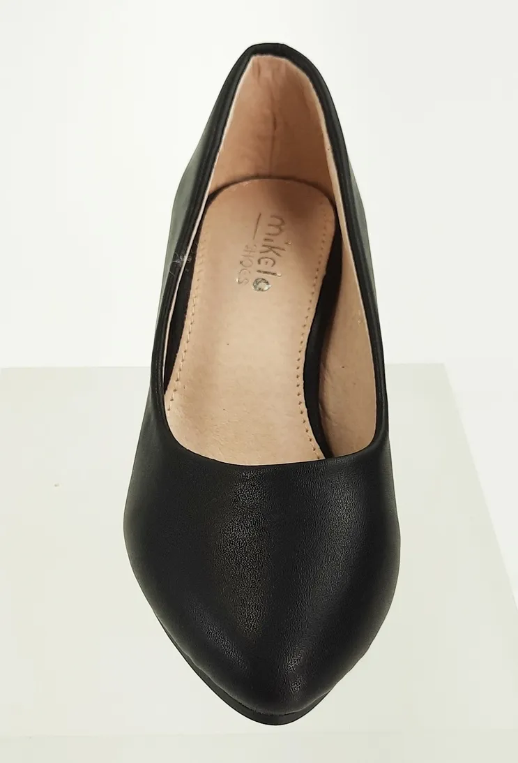 MEISJESSCHOEN  PUMPS  MAT  ZWART