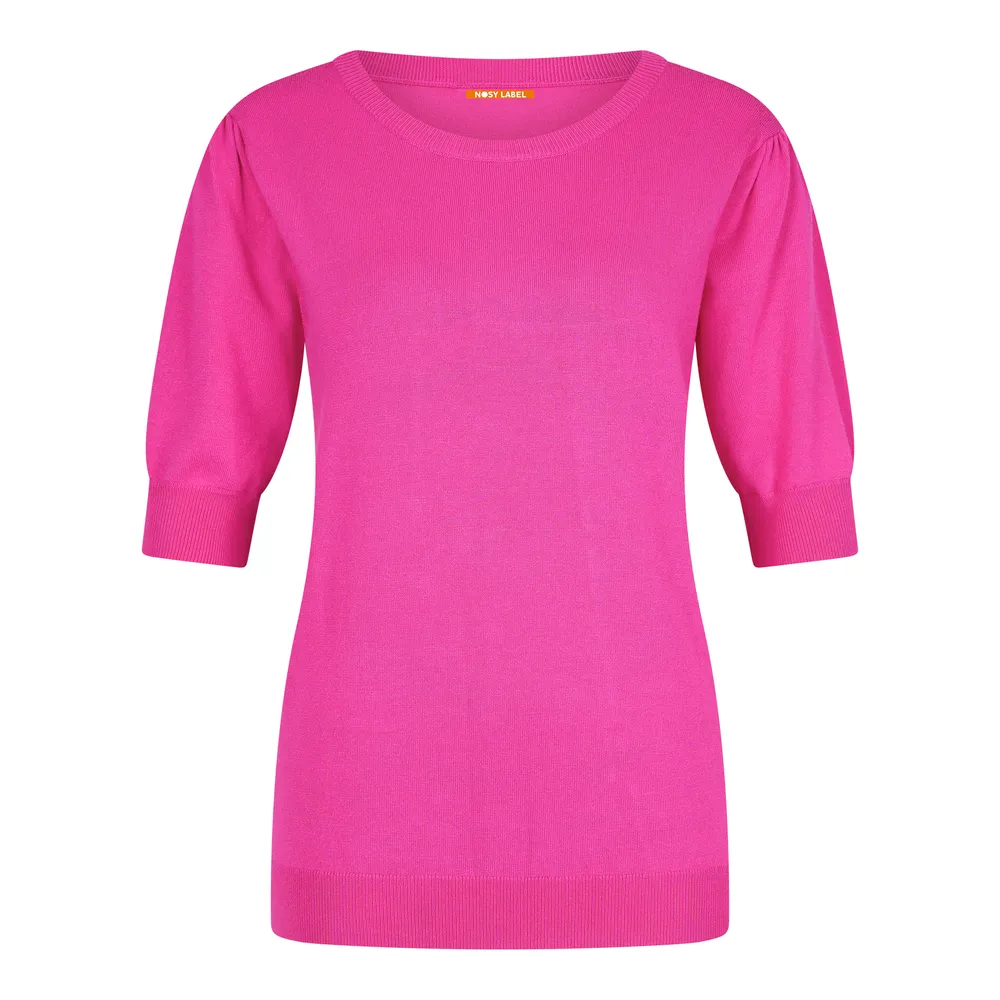   Nosy Label June Plated 1/2 Sleeve Fine Knit Roze KL