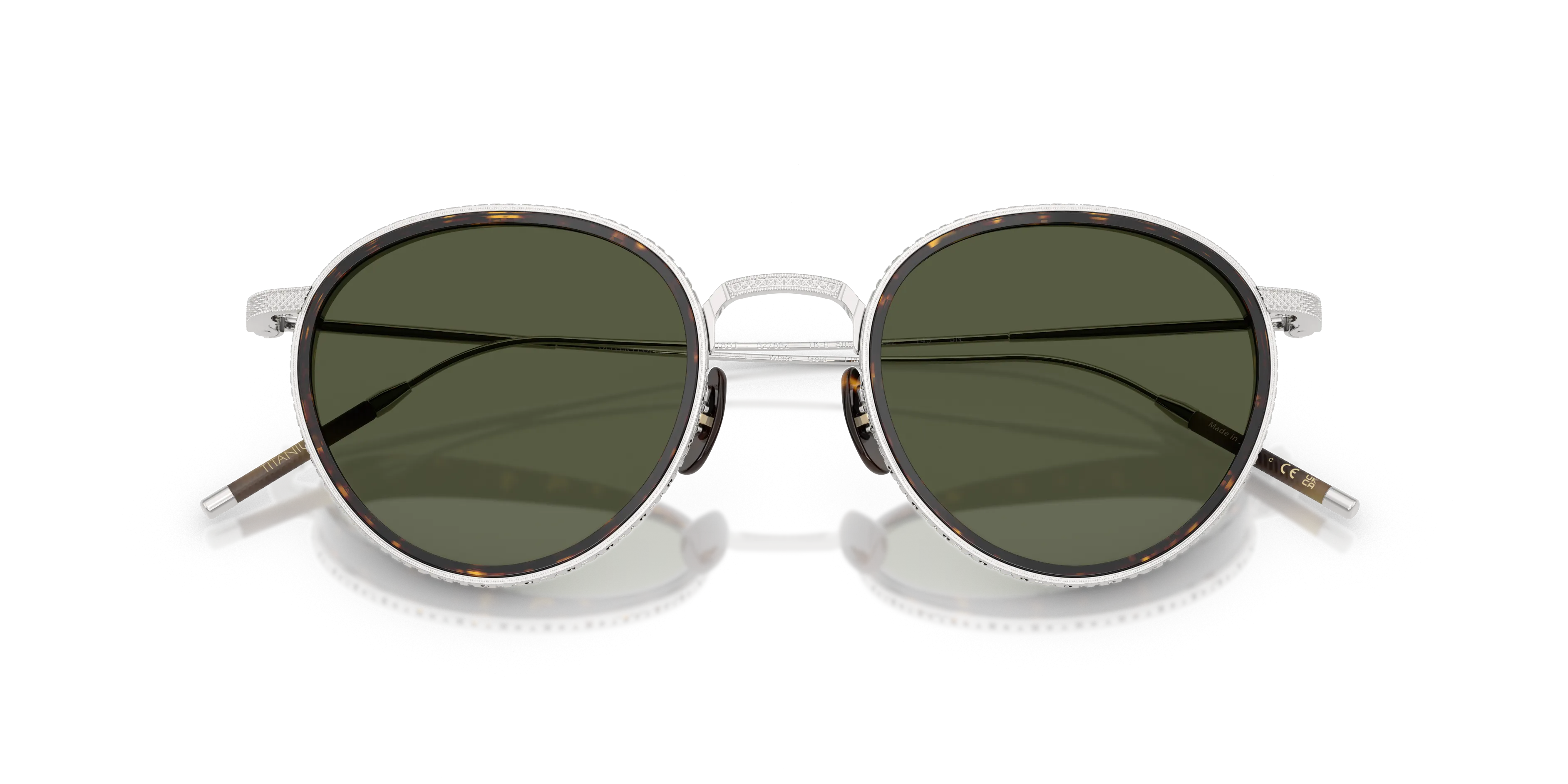 OLIVER PEOPLES OV1318ST TK8 SUN GOLD PLATED M (48  22)  WITH GROEN LENSES AND GRIJS FRAME