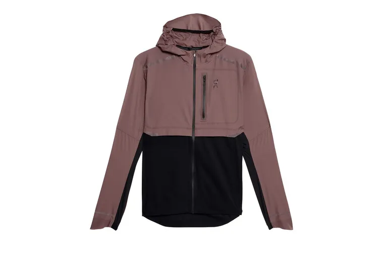 On weather jacket grape/zwart heren