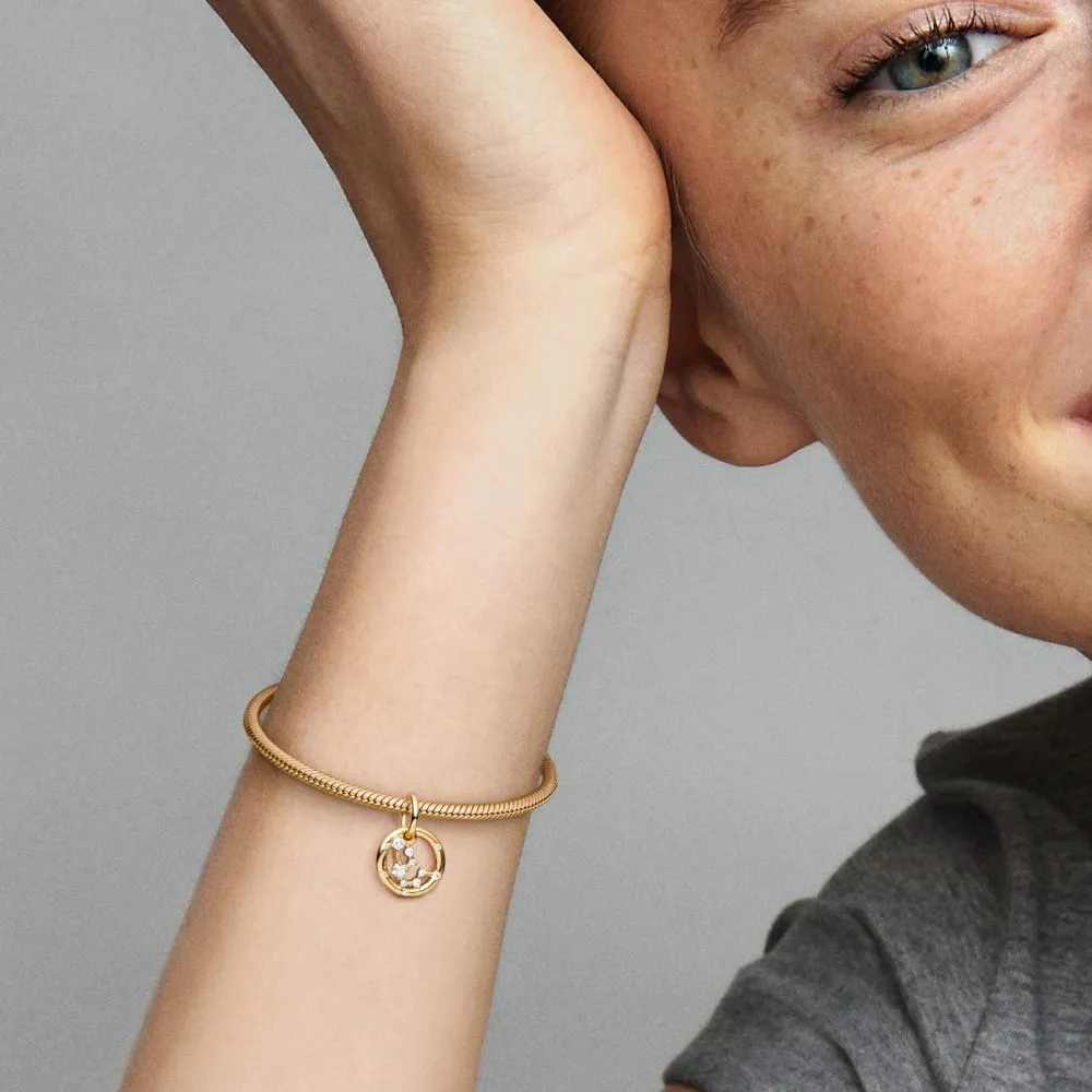 Pandora Moments Gold Plated Sterrenbeeld Waterman Hangende Bedel