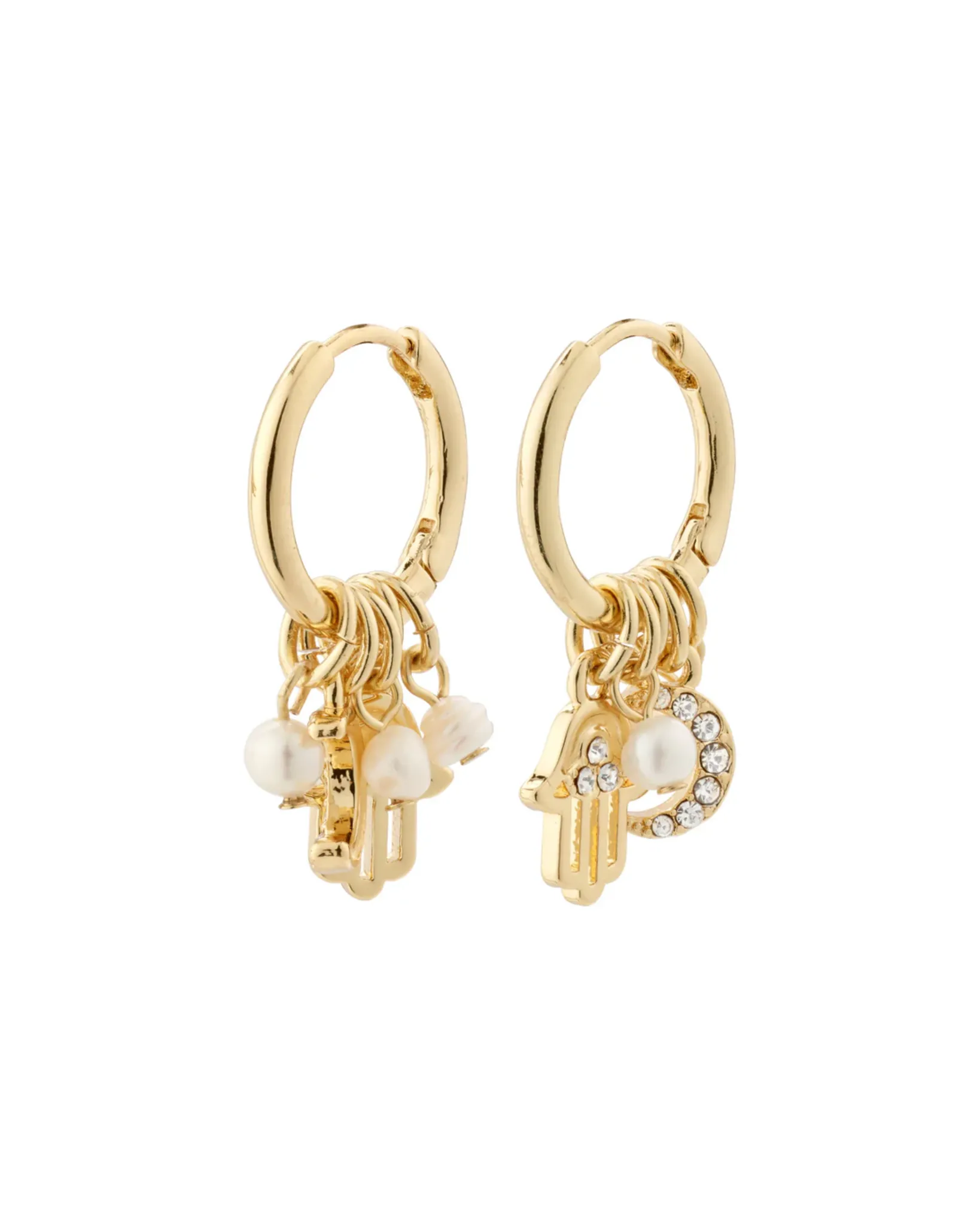 PILGRIM PILGRIM PRUCENCE RECYCLED EARRINGS GOLDPLATED