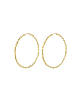 Pilgrim Pilgrim SUN recycled mega hoops gold-plated