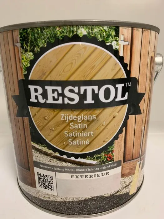 Restol Houtolie Zijdeglans 2,5L IJslandwit