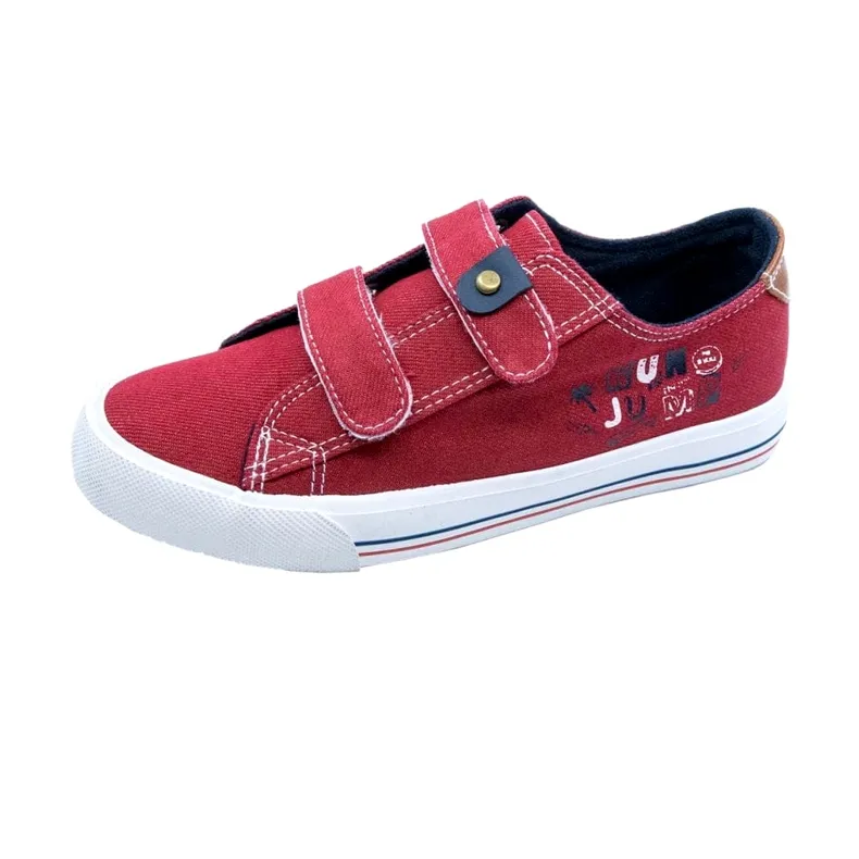 RODE ATLETICOSNEAKERS MET KLITTENBAND WY20758 ROOD