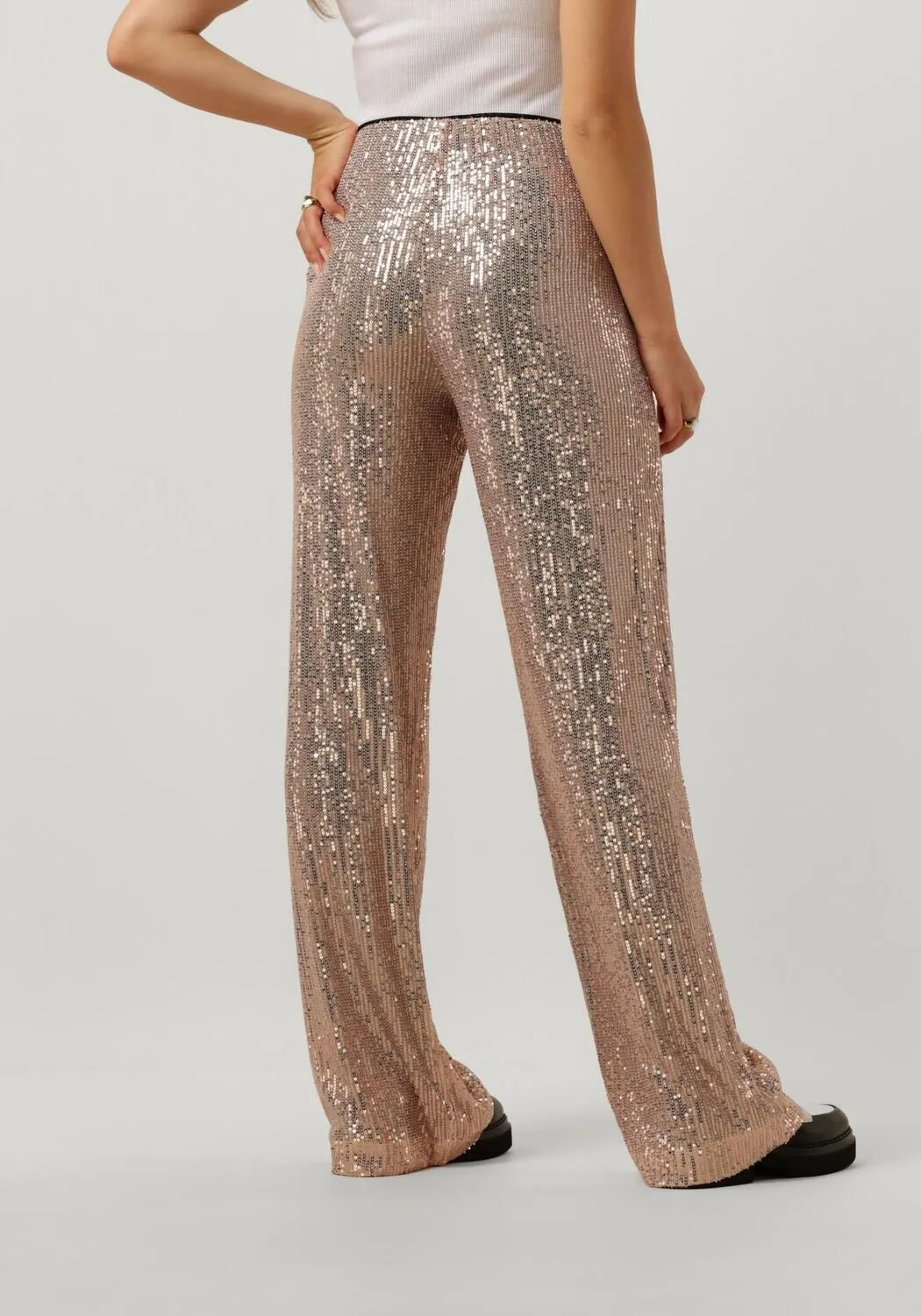 roségouden co'couture pantalon sage sequin pant