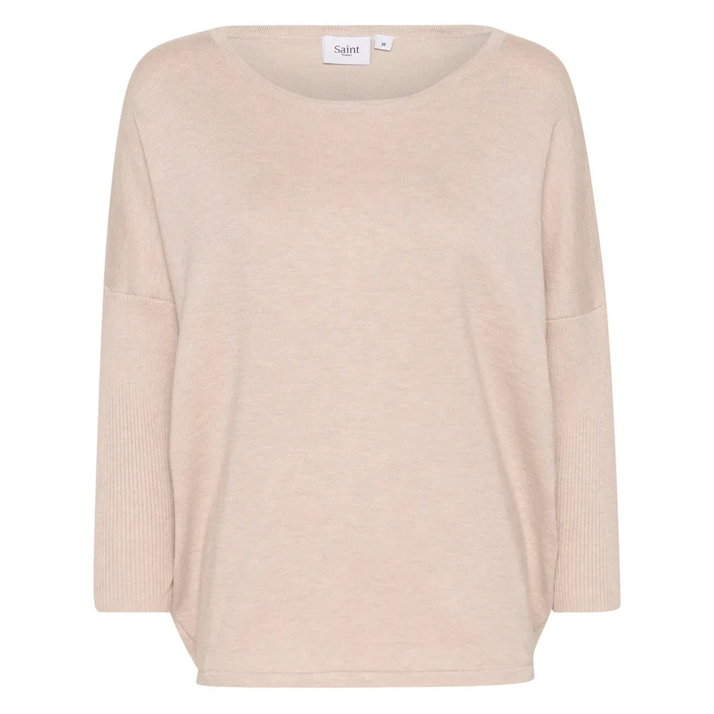   SAINT TROPEZ MILA SZ RNECK PULLOVER GRIJS