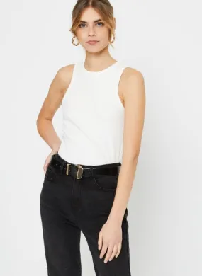      Selected Femme Slfanna O-Neck Tank Top Noos - Wit   