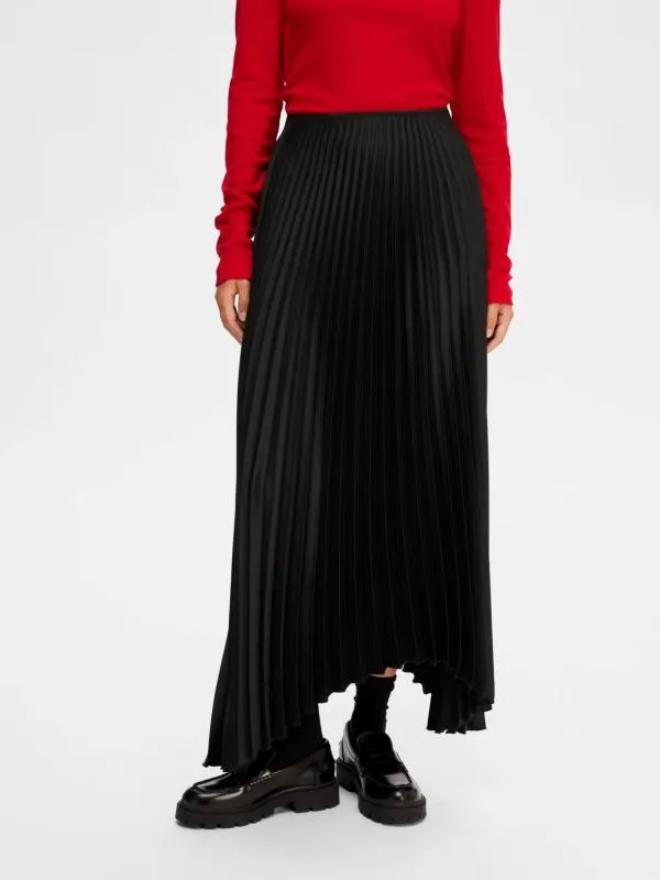 Selected Femme Tina Long Plisse Skirt