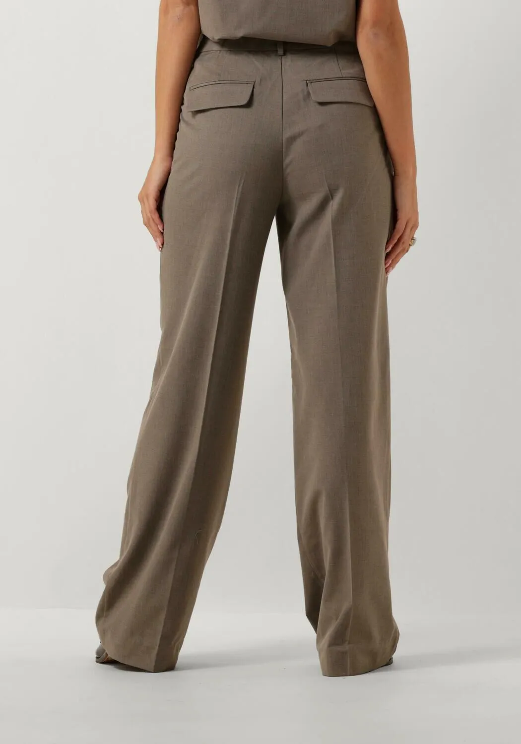 taupe co'couture pantalon vidacc wide long pant