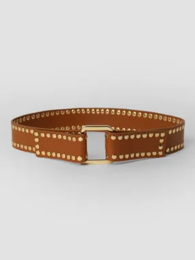 The Kaia Suzy, lederen riem met studs