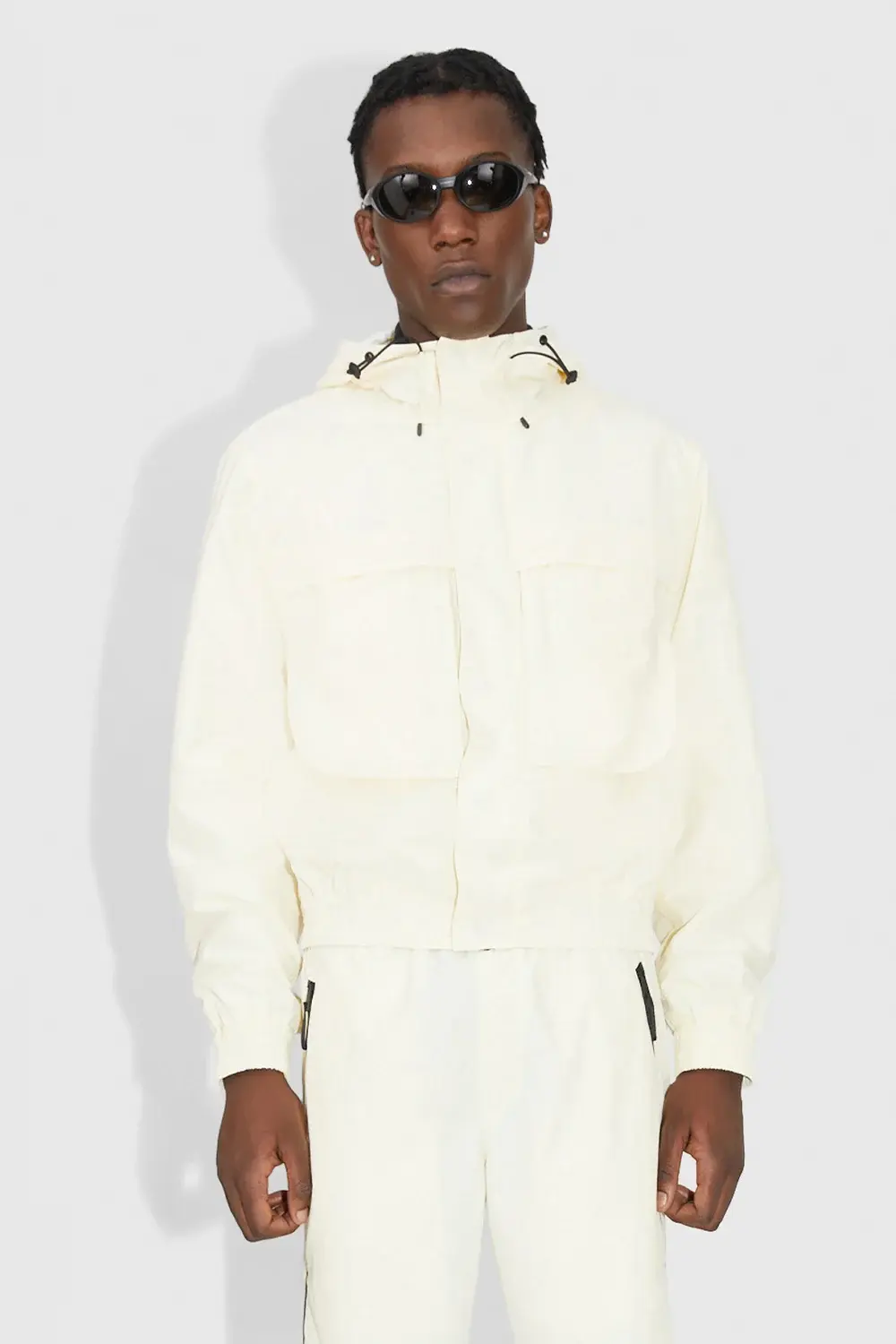 Wood Wood Richard Tech Jacket Soft Sand White