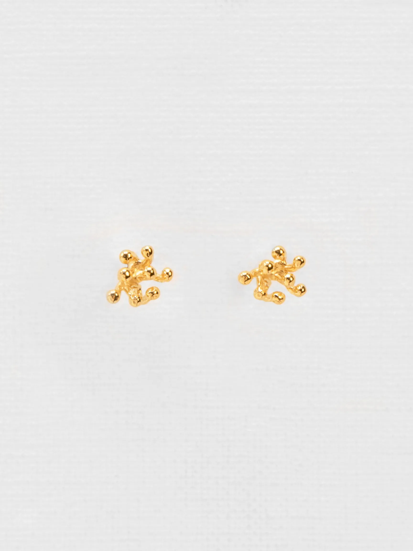 Wouters en Hendrix Gold plated stud earrings