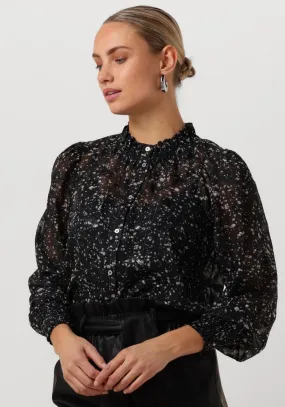 zwarte co'couture blouse snowdriftcc shirt